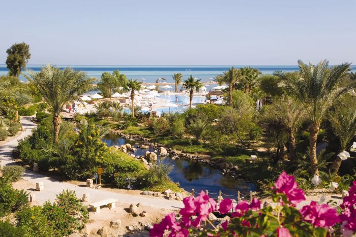 aerial view of the spa resort