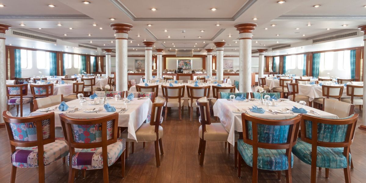 spacious and bright dining area