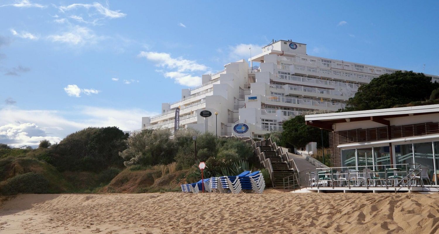Muthu Clube Praia da Oura- view of the beachfront property from the beach