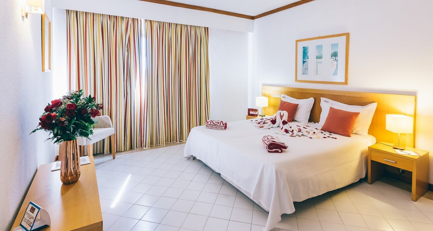 spacious hotel bedroom