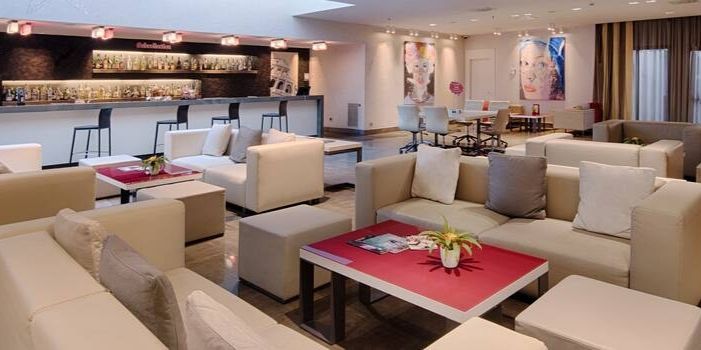 indoor lounge area near the bar