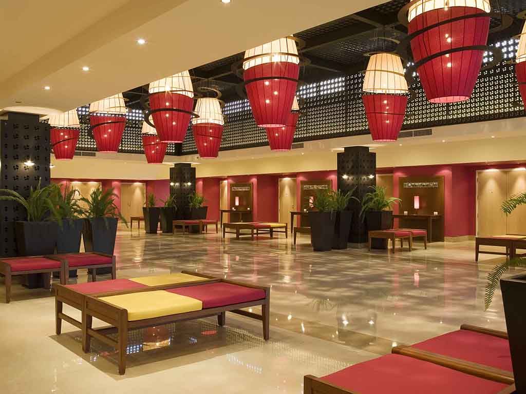 spacious reception lobby