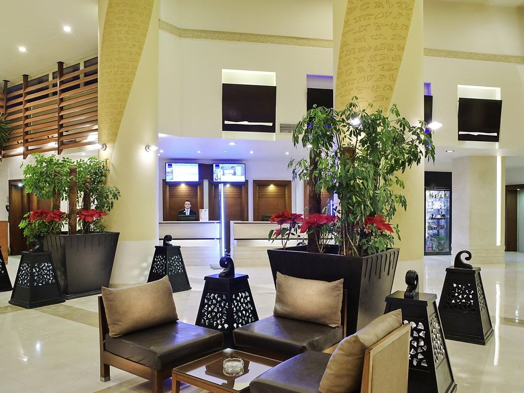 spacious reception lobby