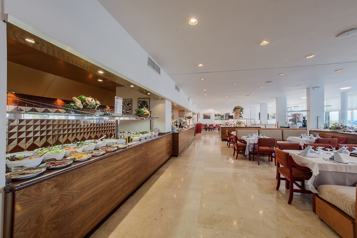 indoor restaurant and dining area