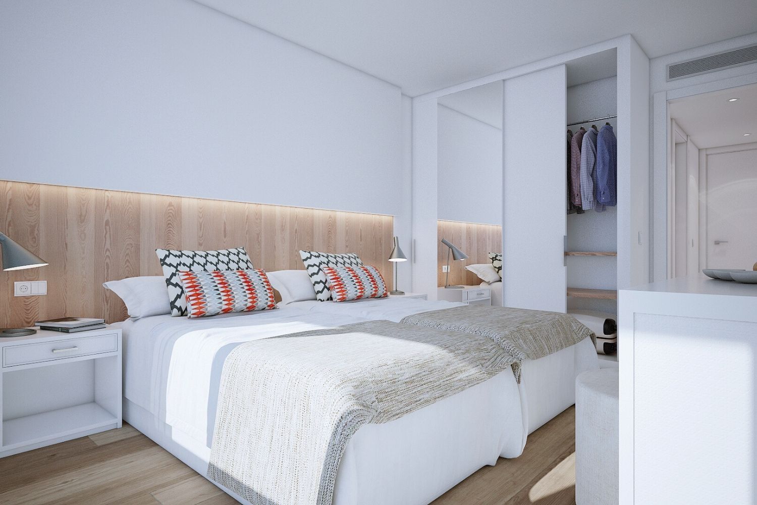 bright and spacious hotel room