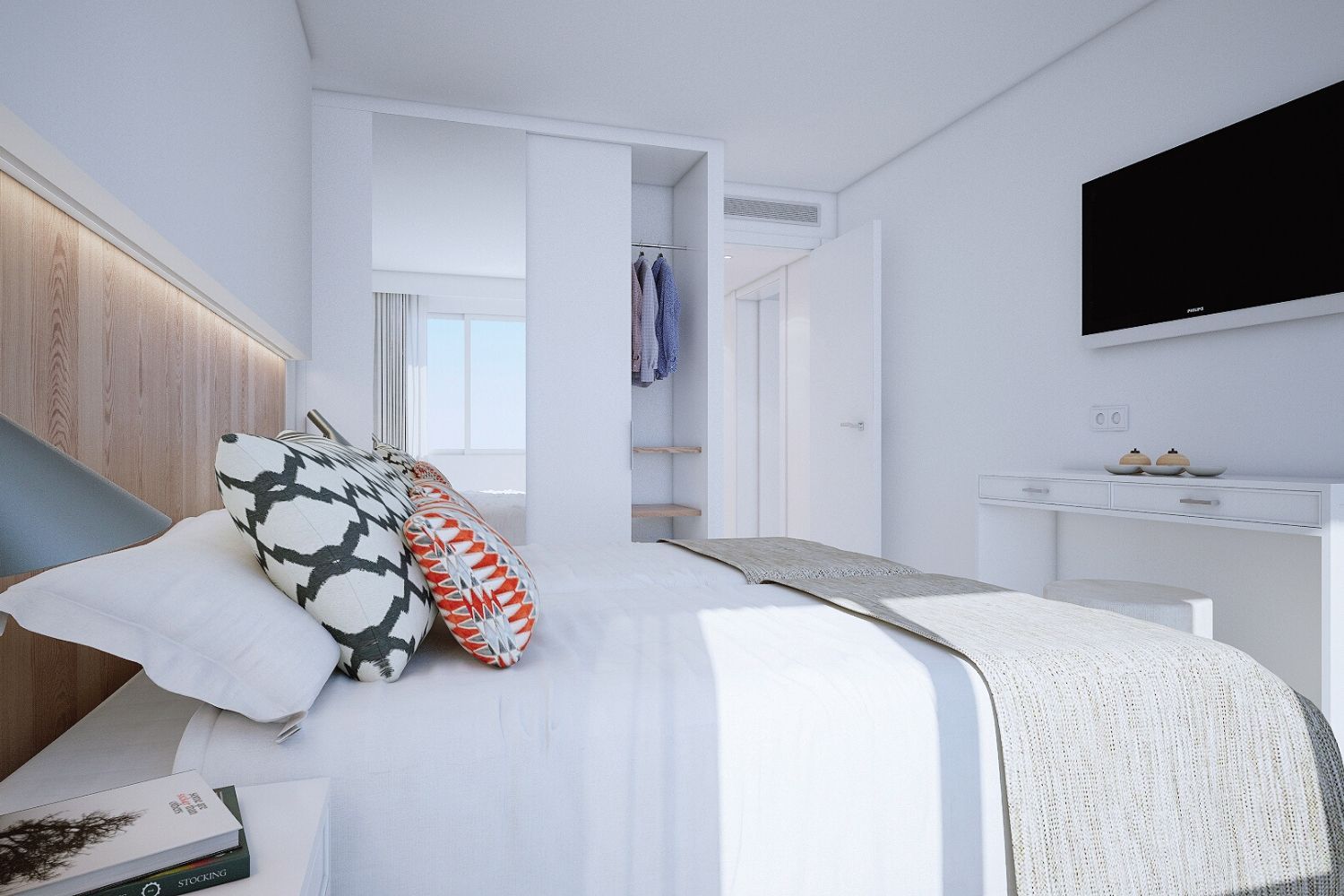 bright and spacious hotel room