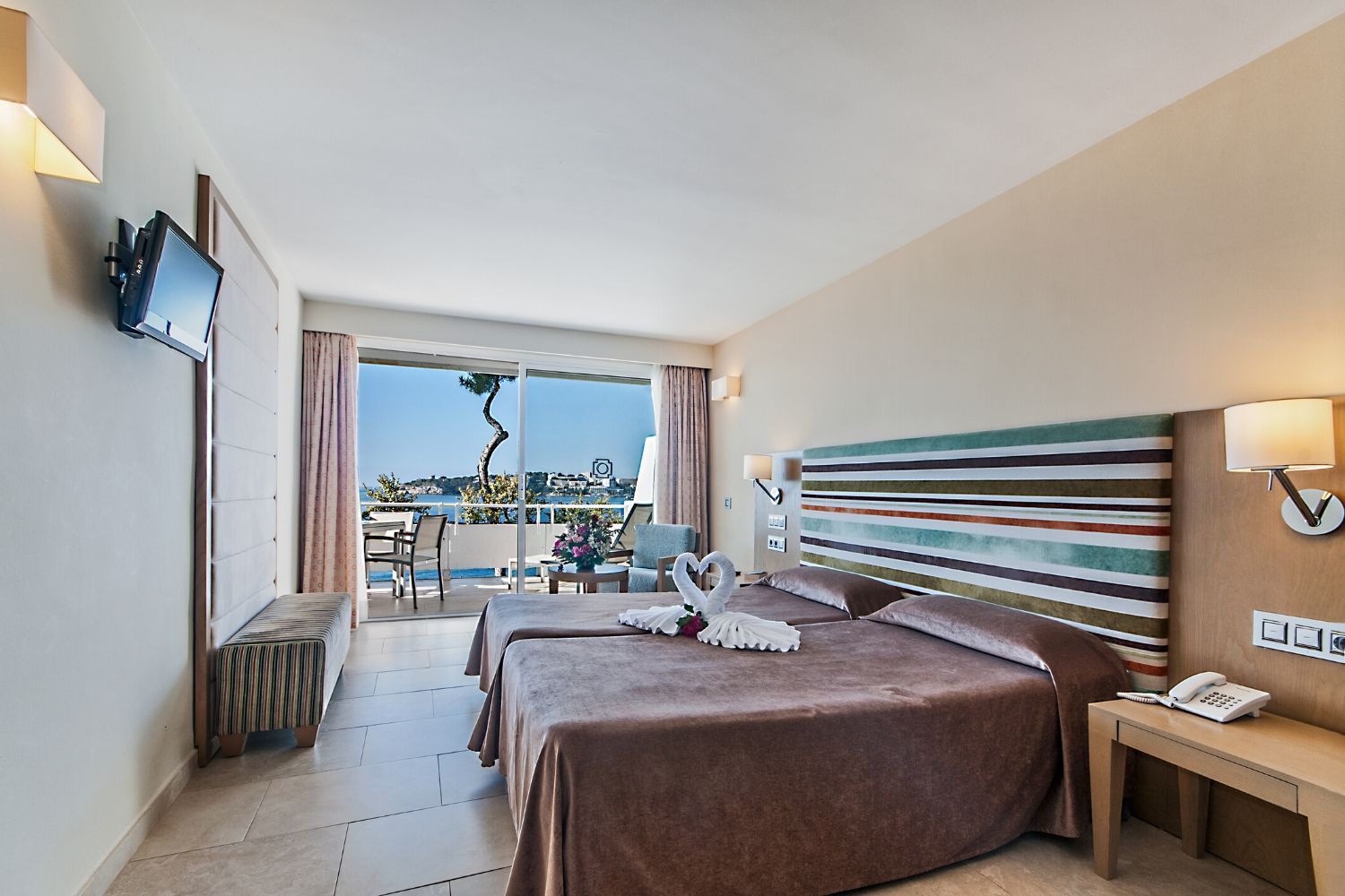 bright and spacious hotel room