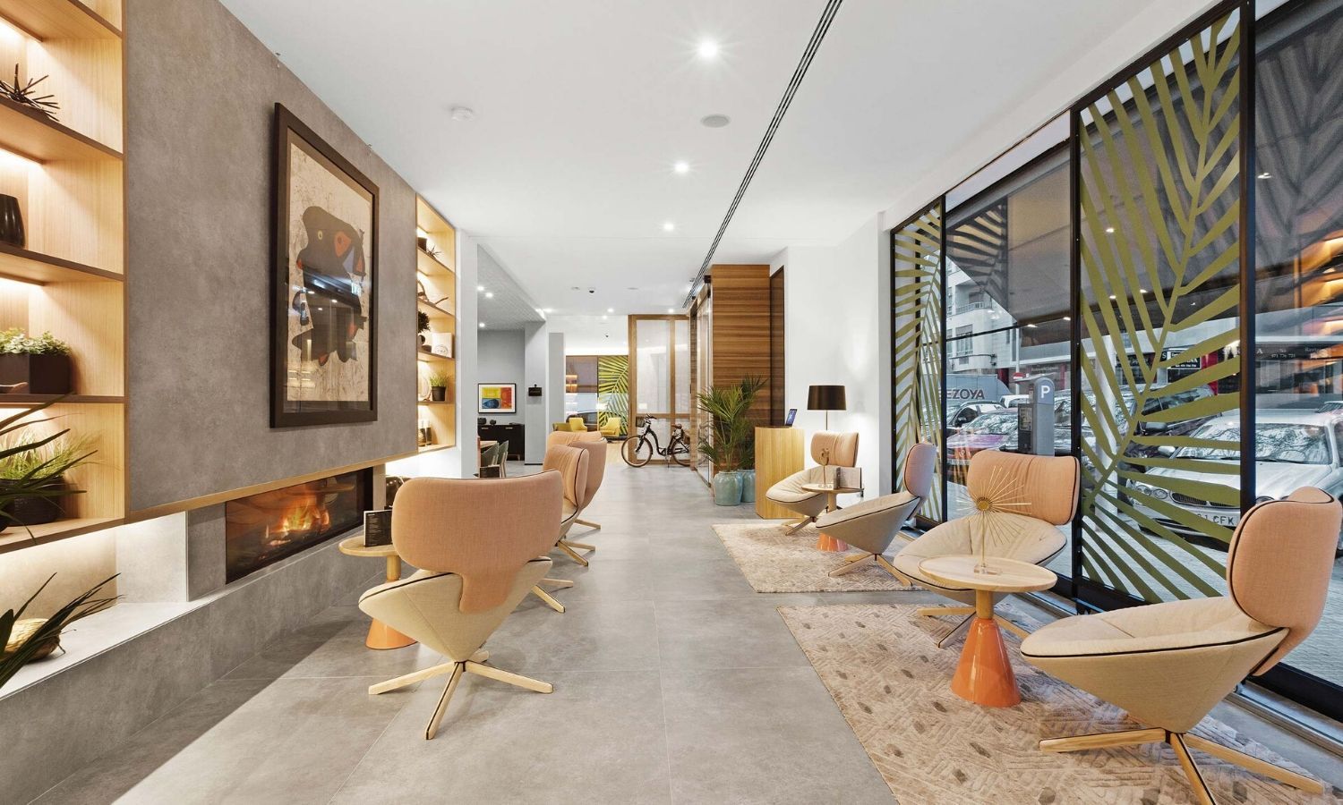 corridor lounge area near the main entrance