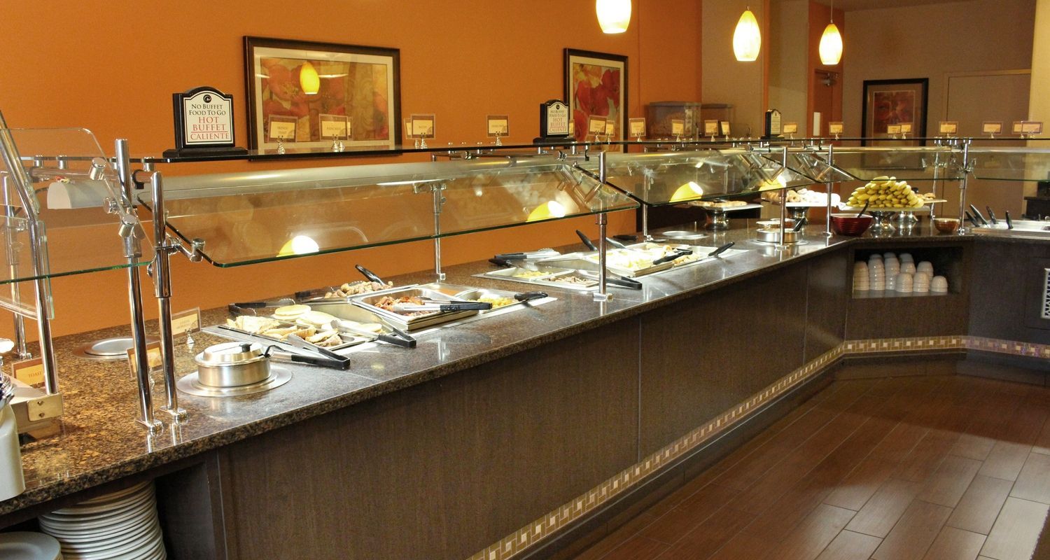 indoor buffet with a variety of treats
