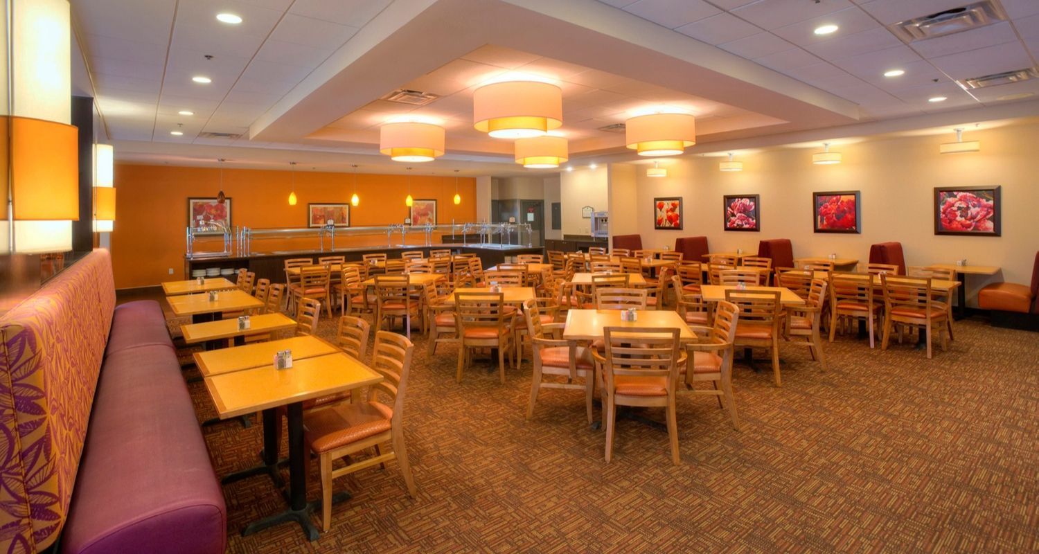 spacious dining room