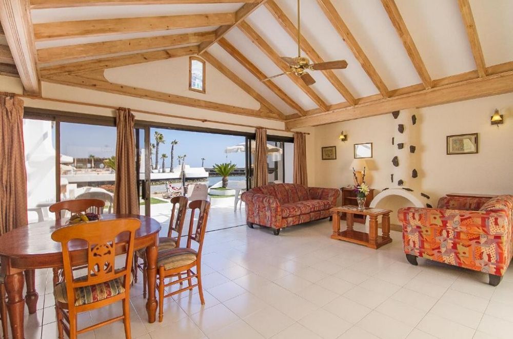 spacious living room with comfy chairs