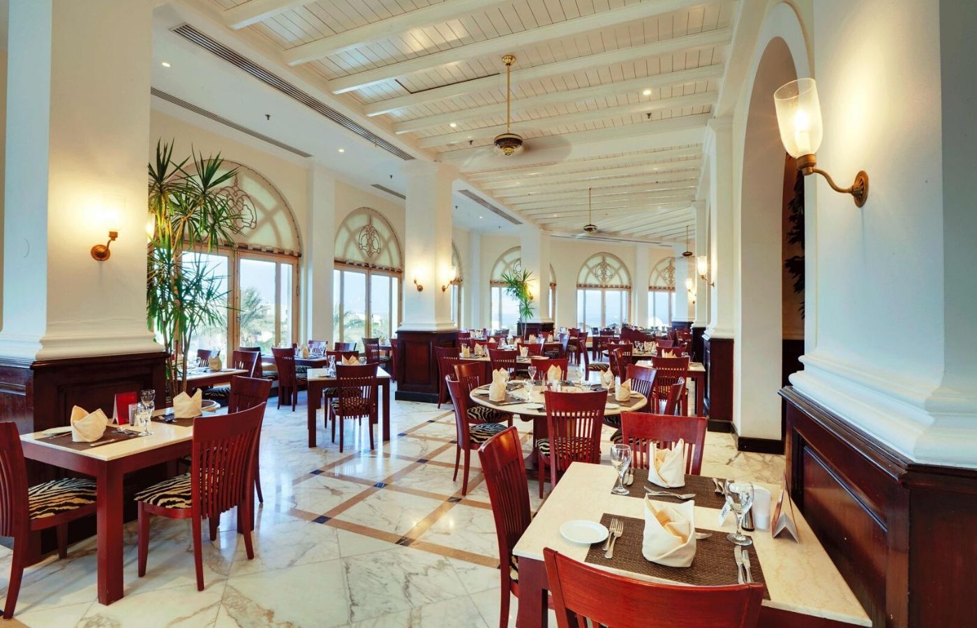 indoor restaurant and dining area