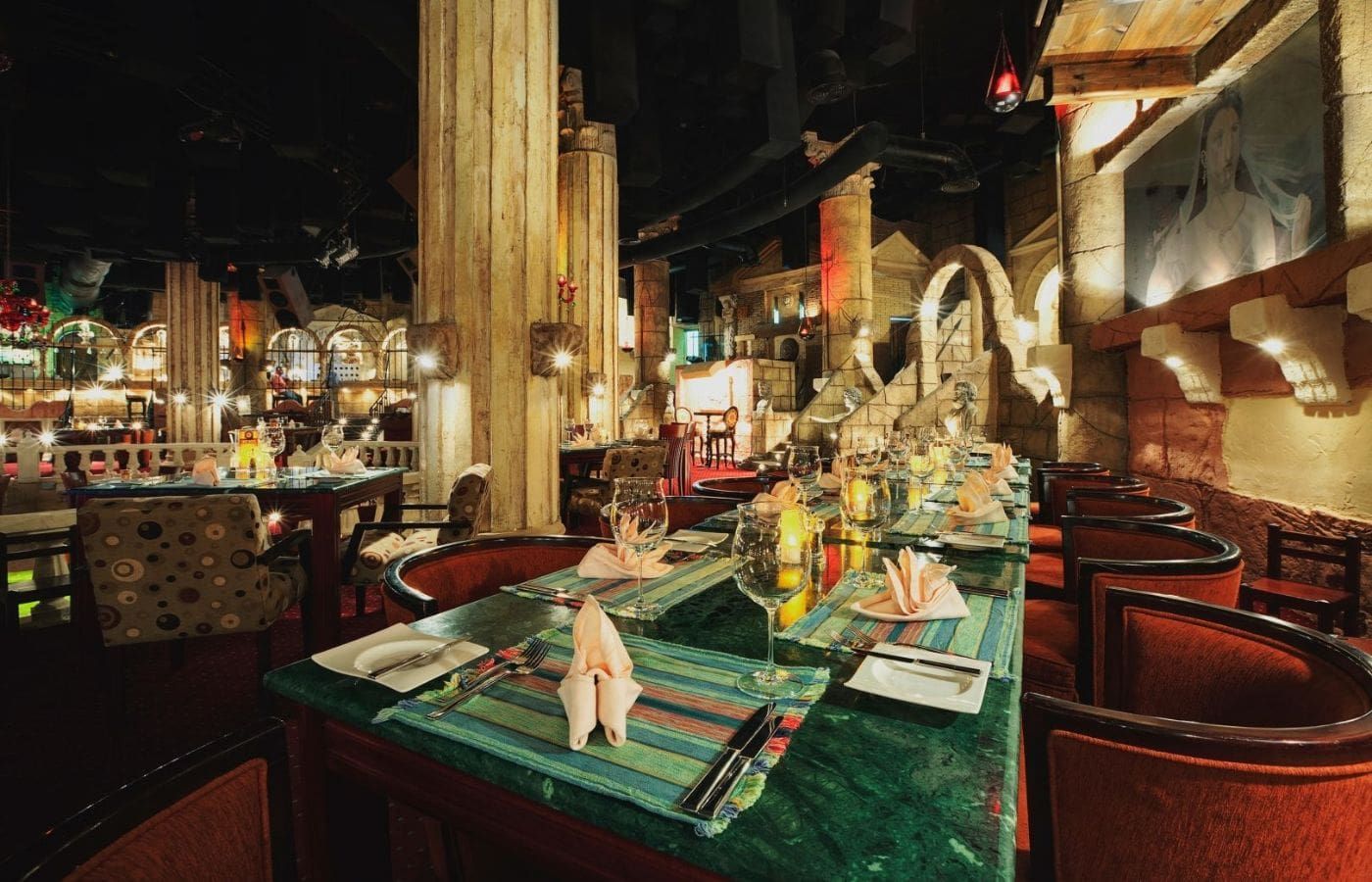 indoor restaurant and dining area