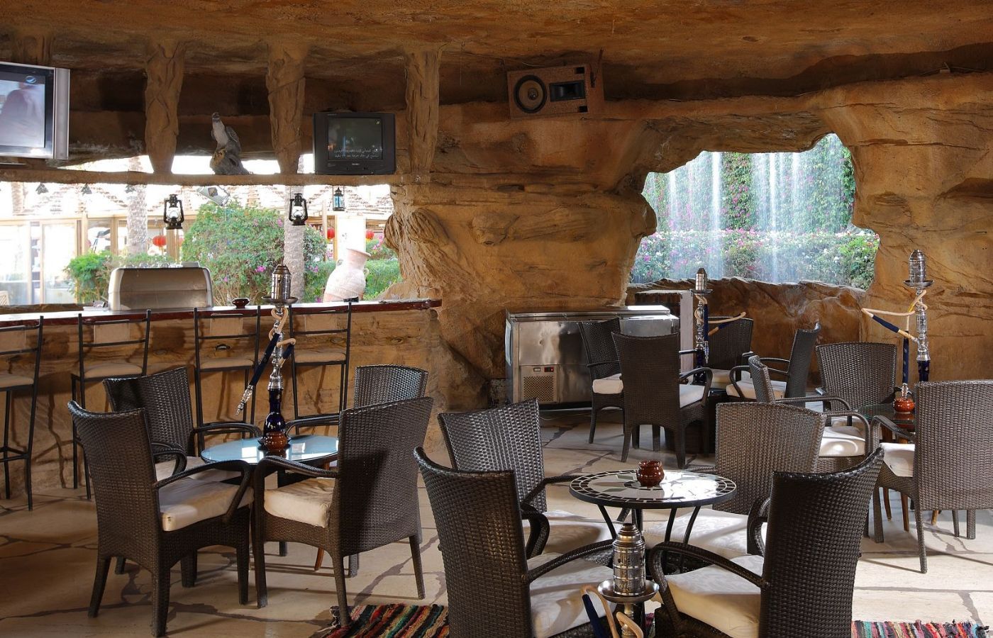 indoor restaurant and dining area