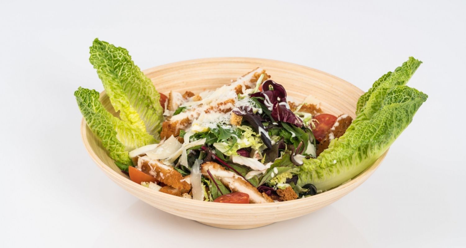 chicken salad dinner that has been perfectly prepared