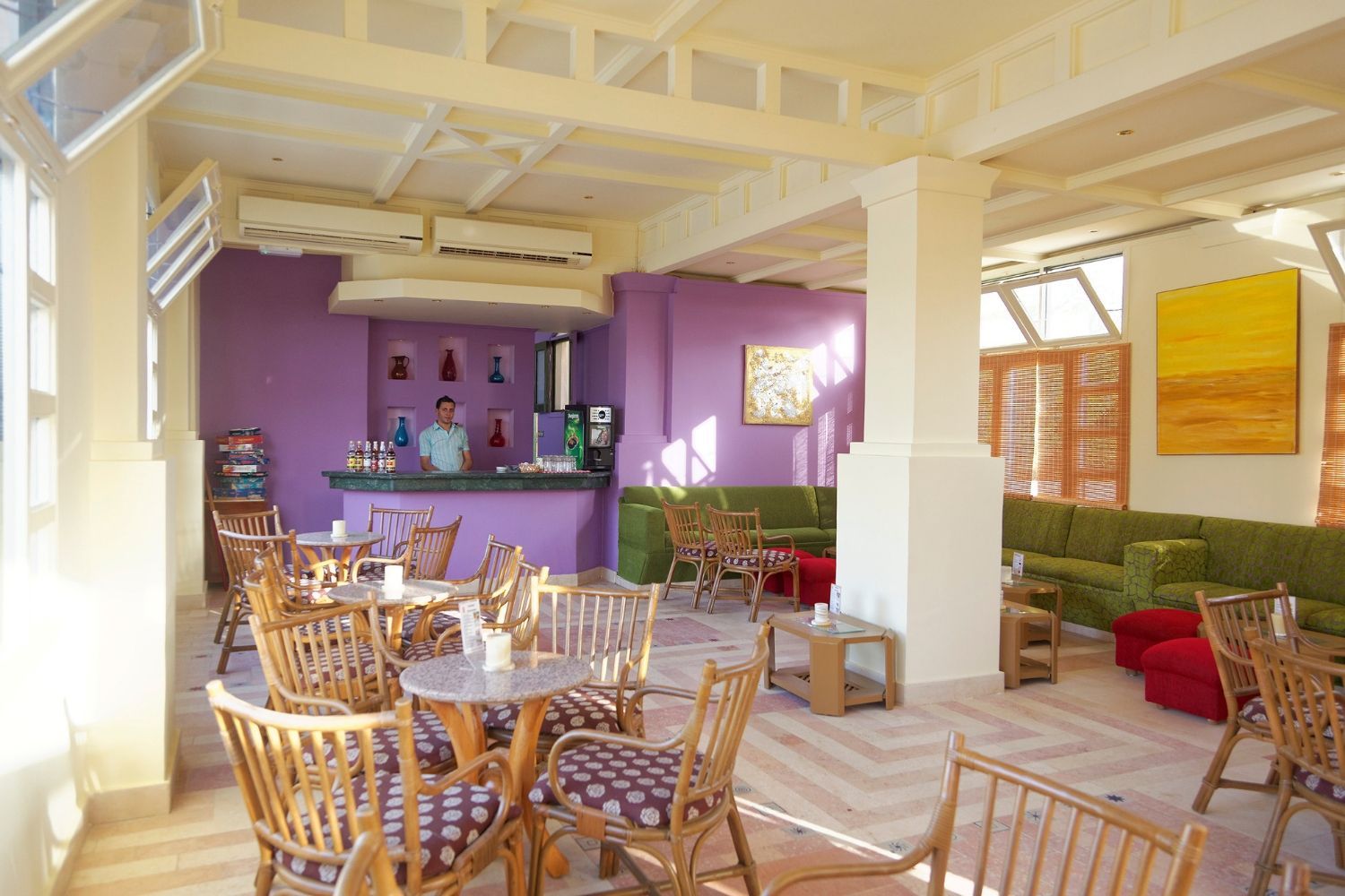 indoor restaurant and dining room