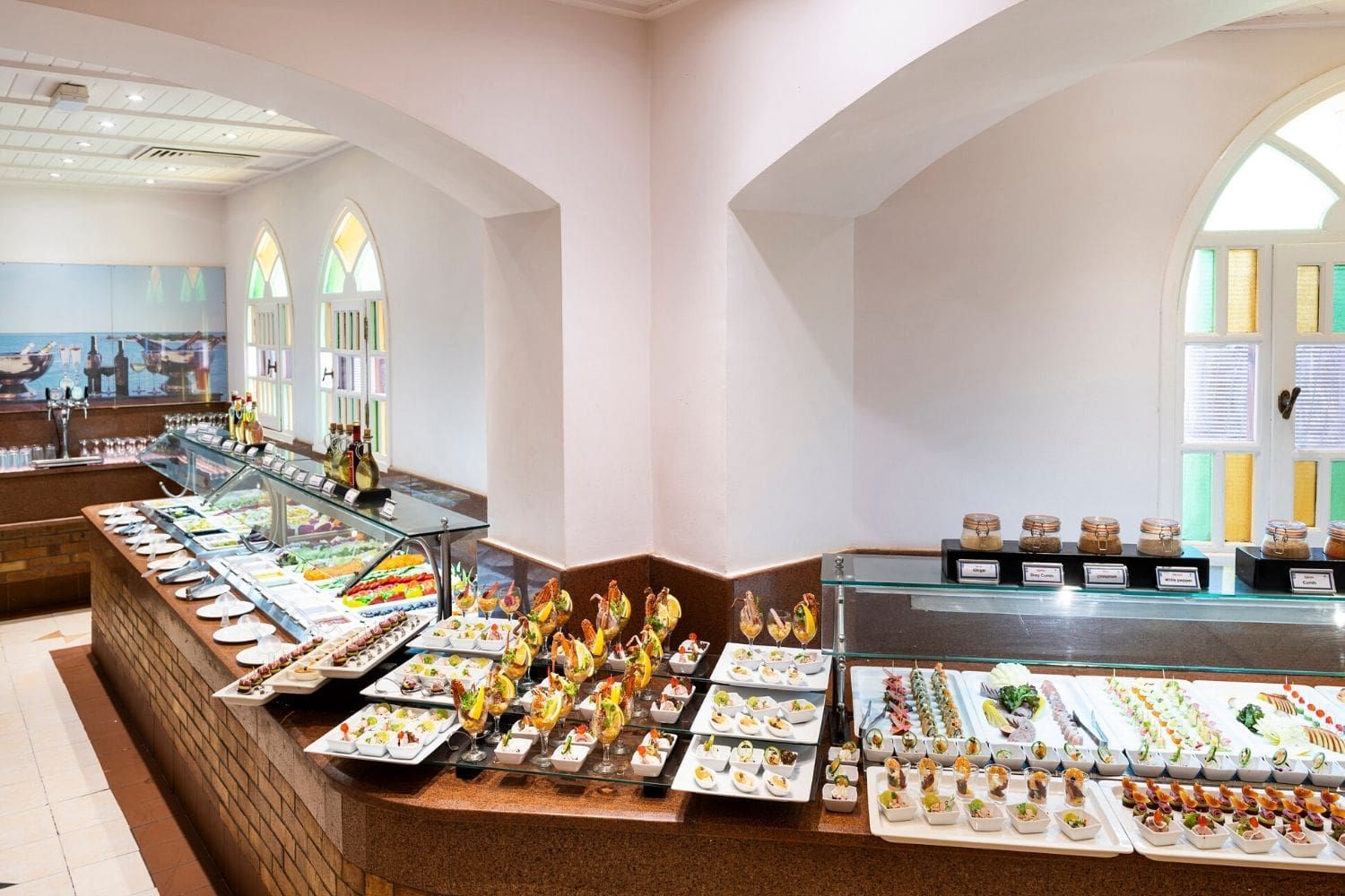 indoor restaurant and dining room