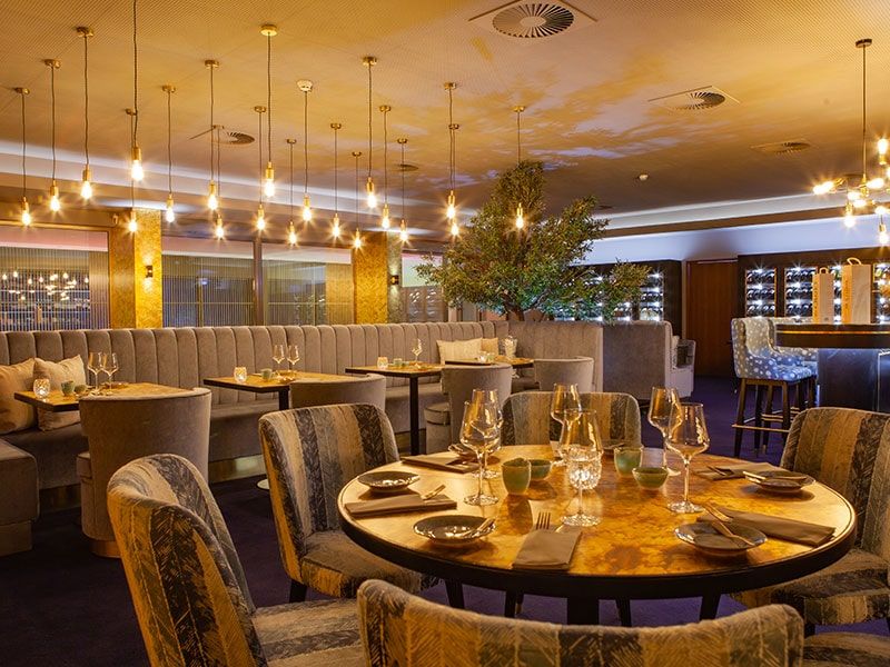 large indoor restaurant and dining area