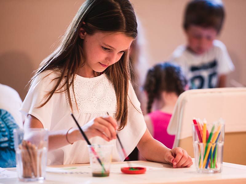 children having fun at kids club