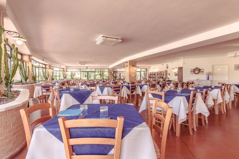 indoor restaurant and dining area