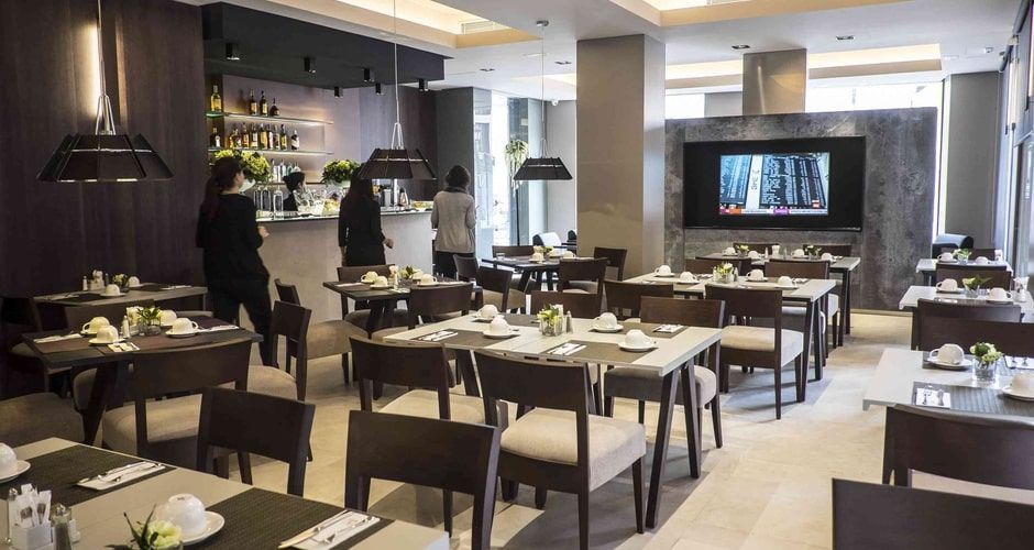 indoor restaurant and dining area